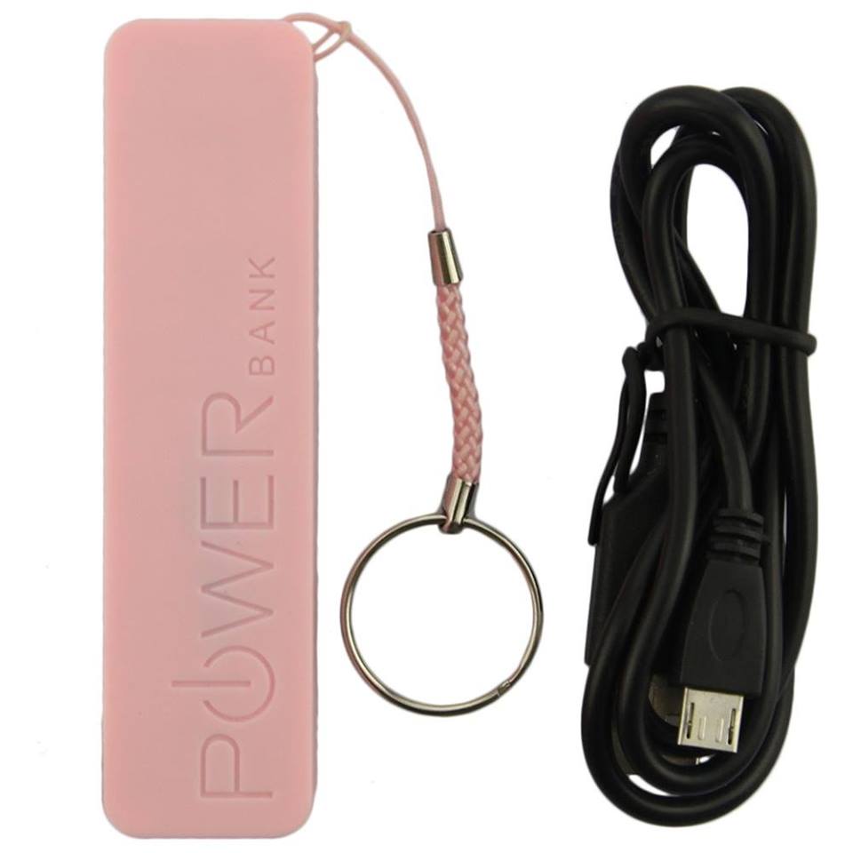 2600mAh Black PowerBank Keychain Battery Charger